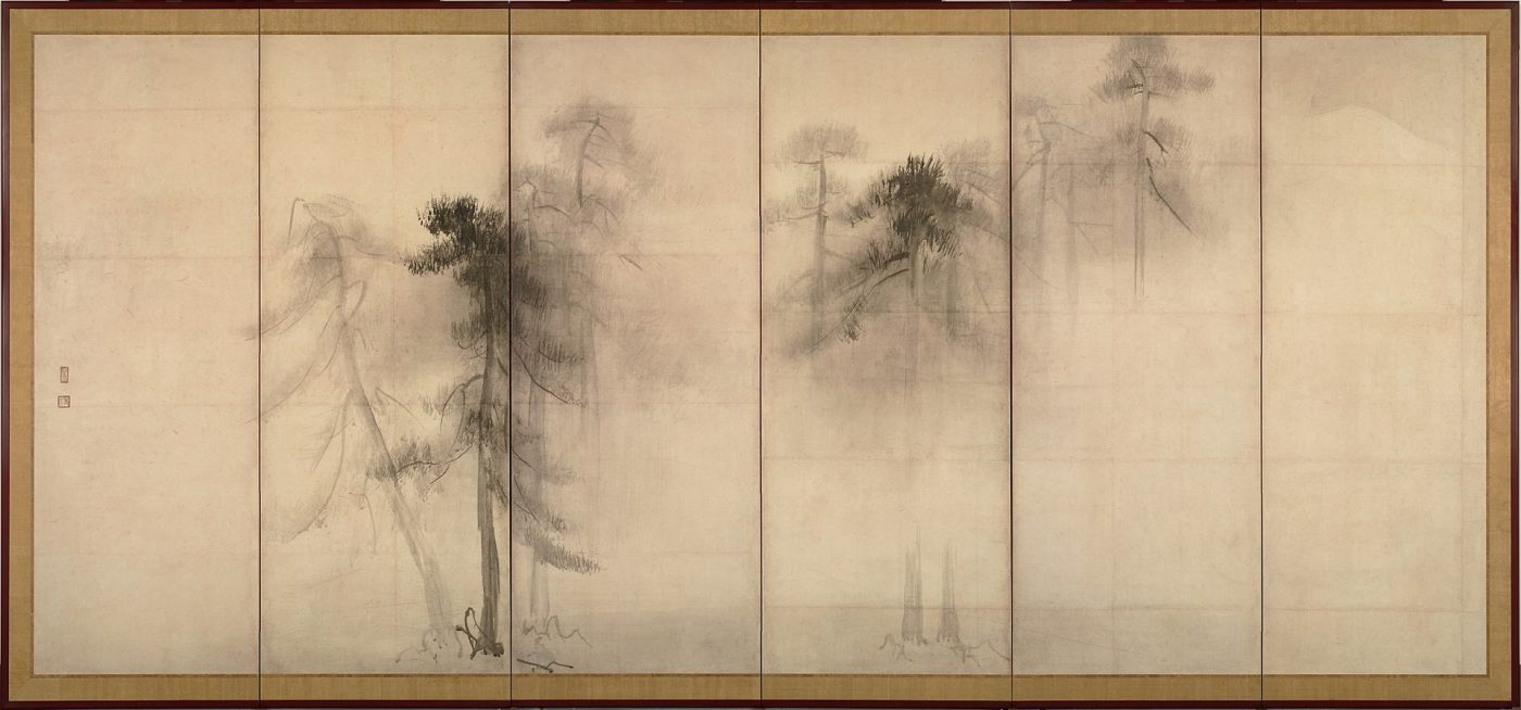 Pine Trees by artist Hasegawa Tohaku Pine Trees by artist Hasegawa Tohaku