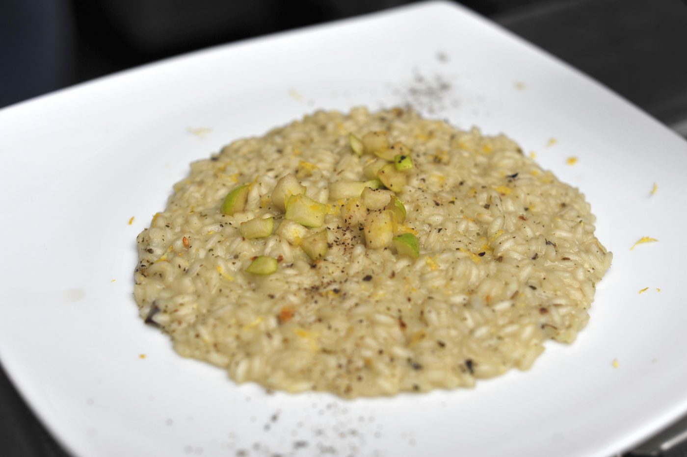Risotto with pears in syrup and Remedium infusion n. 3 - Digestive Risotto with pears in syrup and Remedium infusion n. 3 - Digestive