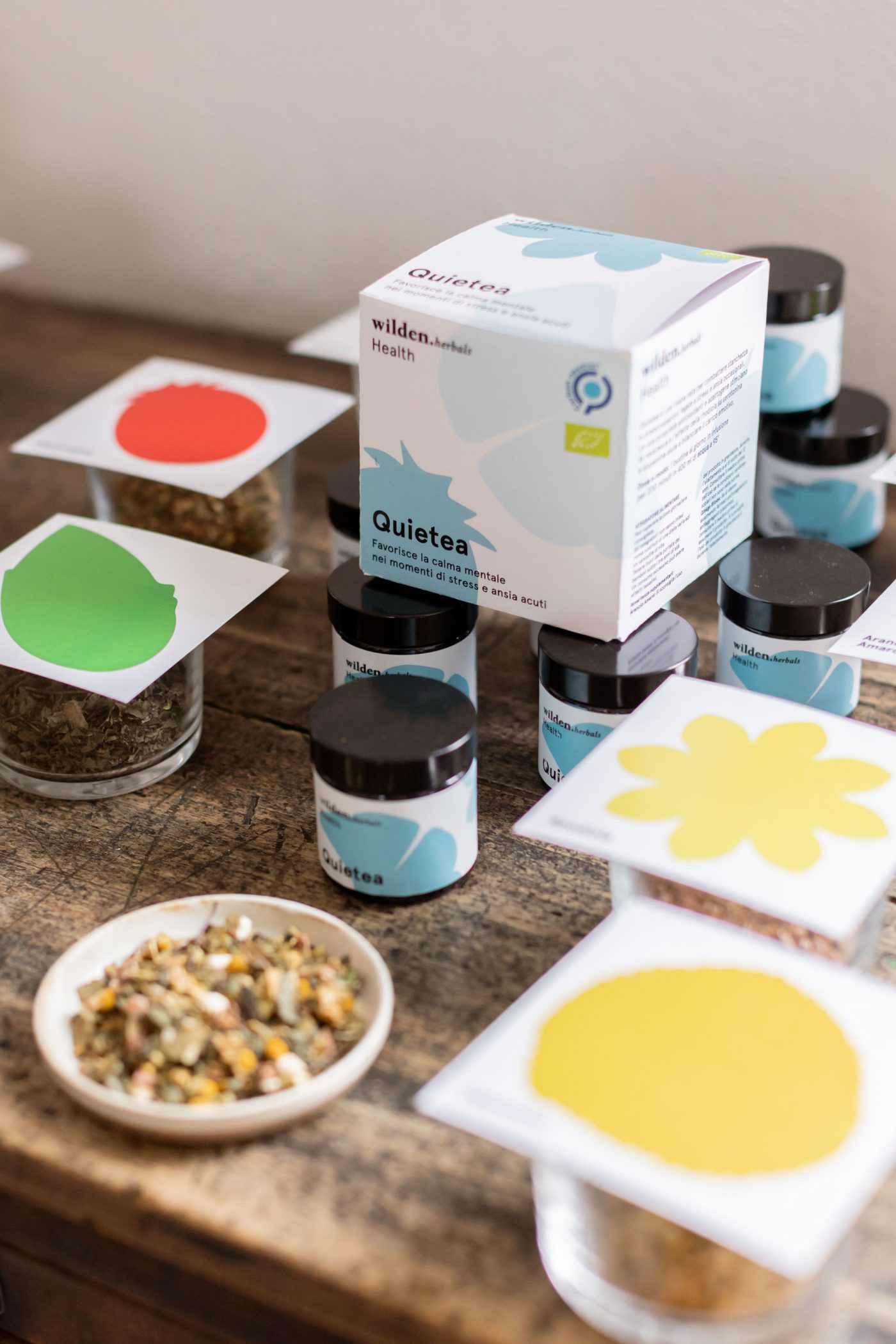 QuieTea, Wilden.herbals Health herbal tea that promotes calm against stress and anxiety