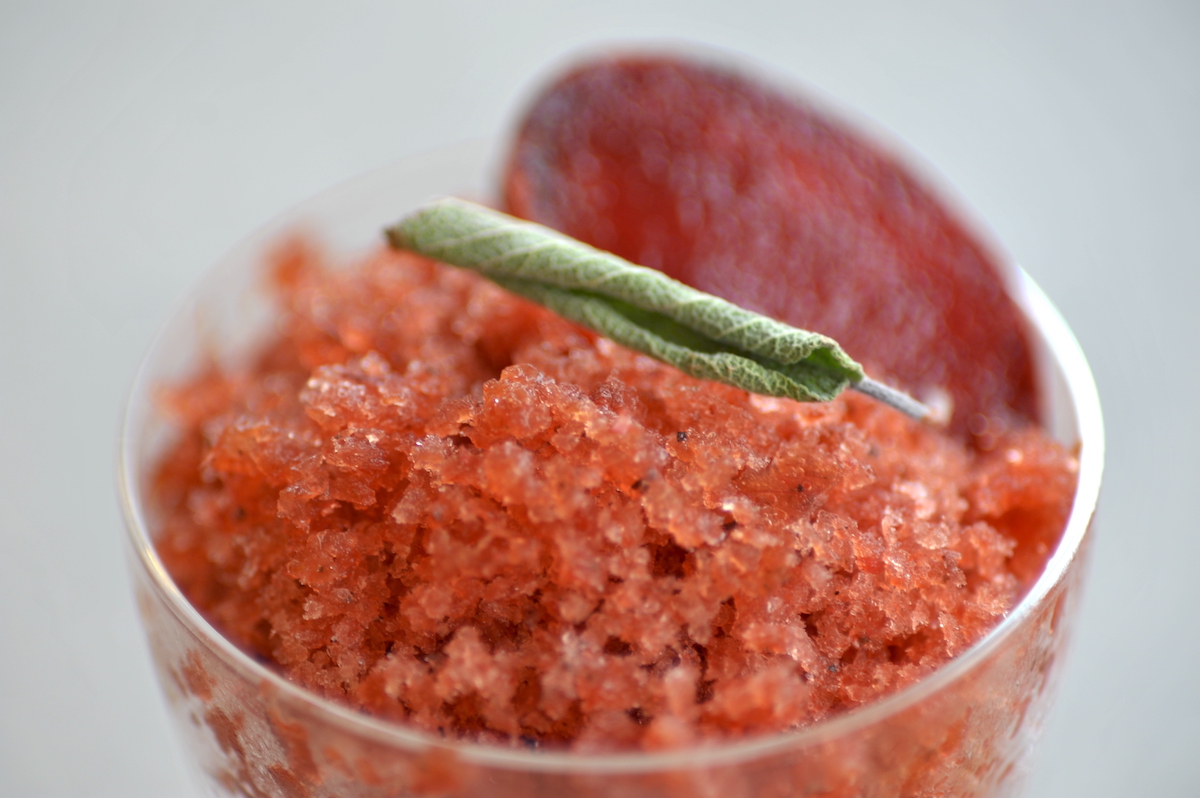 Plum granita + Remedium No. 3 herbal tea - Digestive