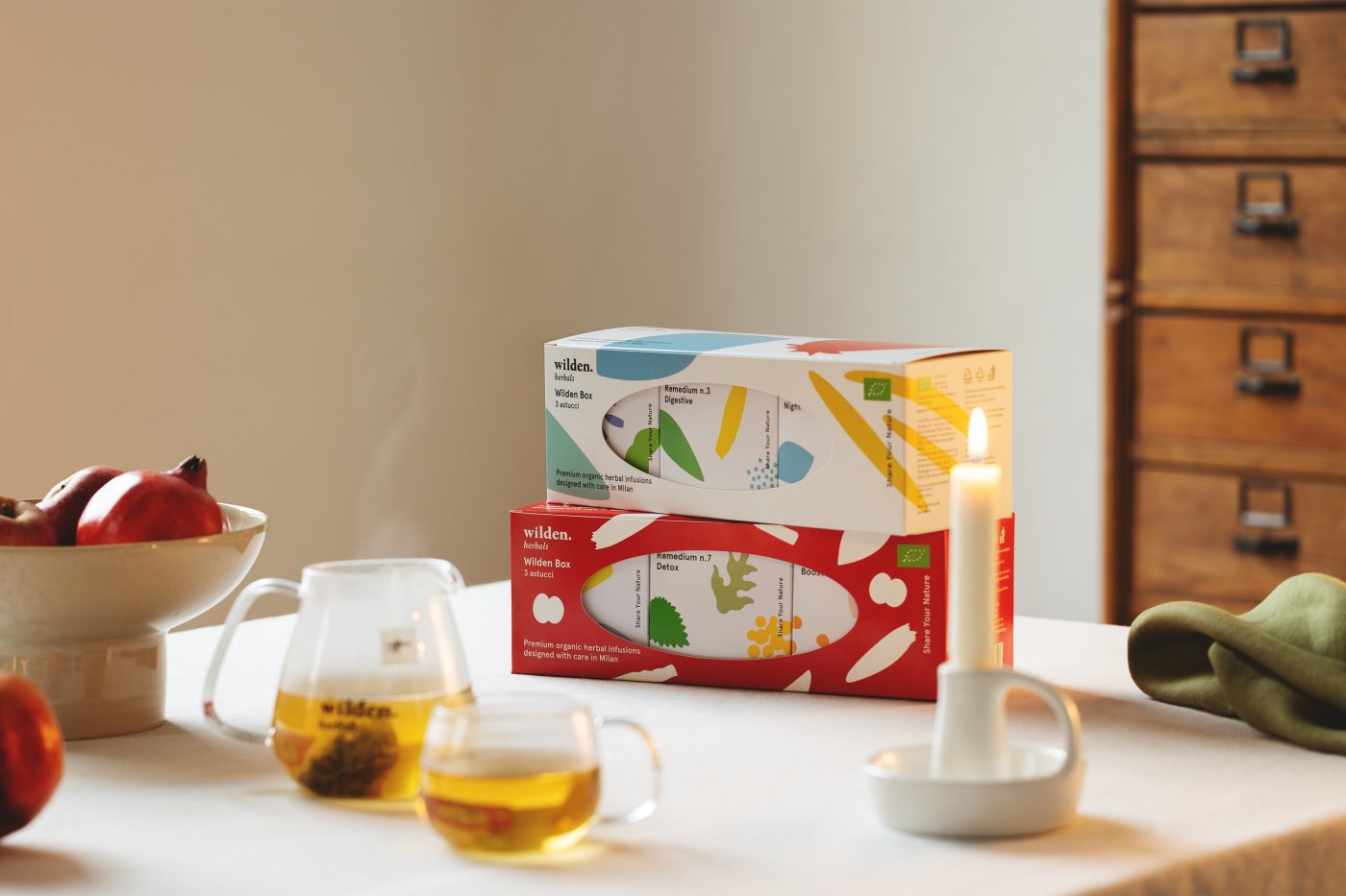 Wilden herbal tea boxes